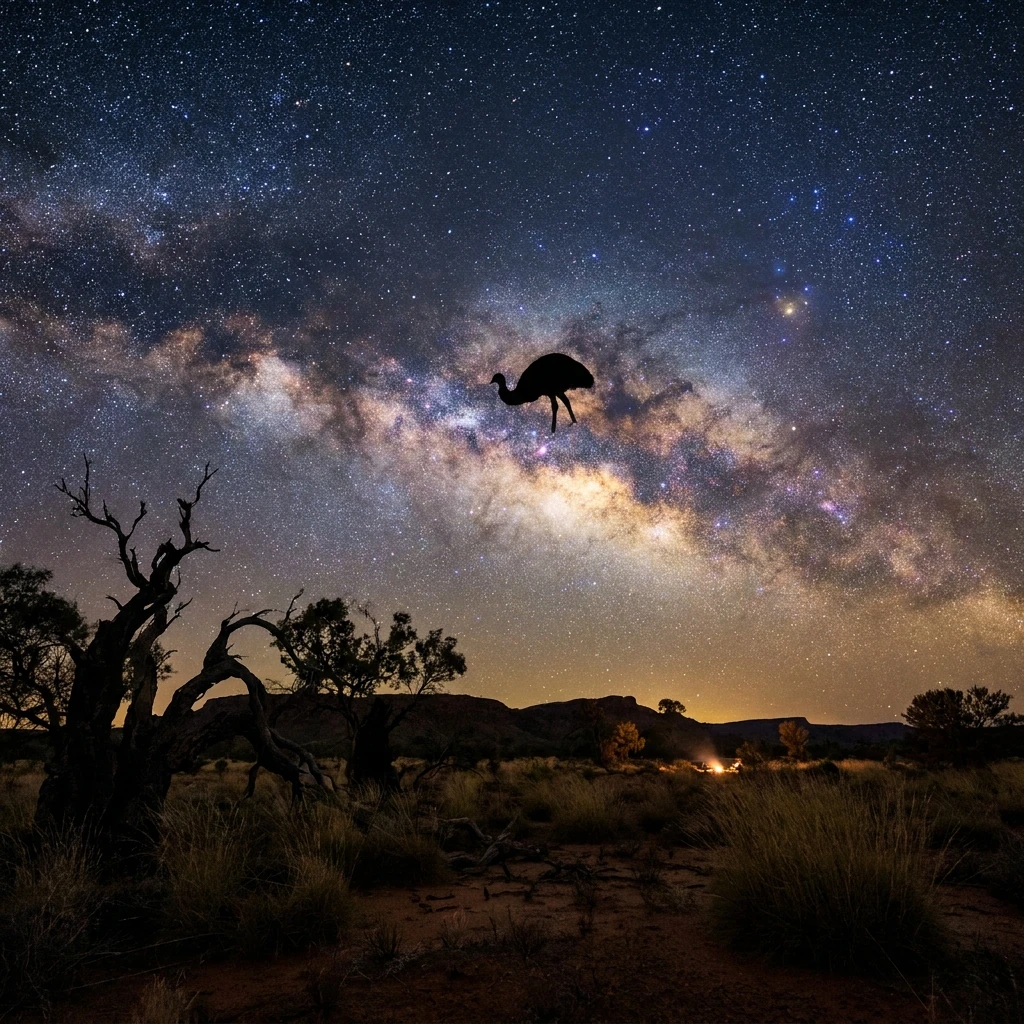 Emu im Himmel